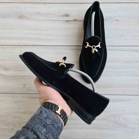 Men\'s Suede Leather Tassel Loafers